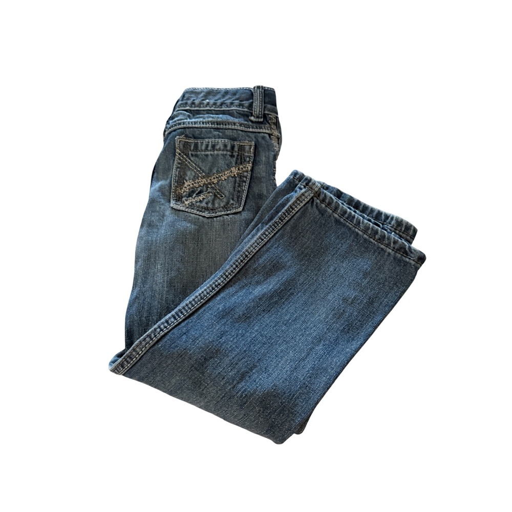 Wrangler 20X Kids Boys Blue Jeans Size 7 Regular Straight Leg Medium Wash Denim